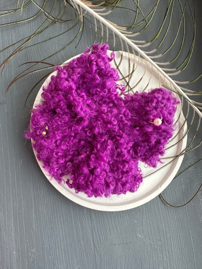 didelis kaspinas "Ryškiai Violetinis Teddy"