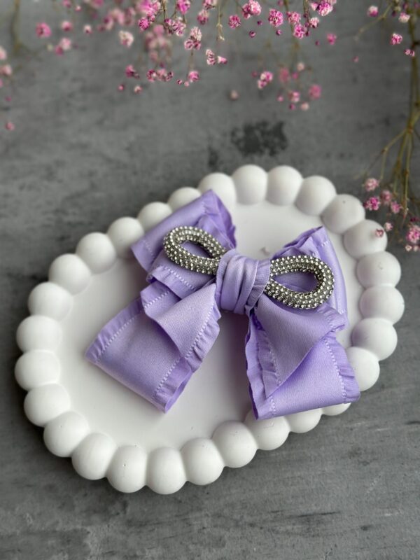 plaukų segtukas alyvinės spalvos