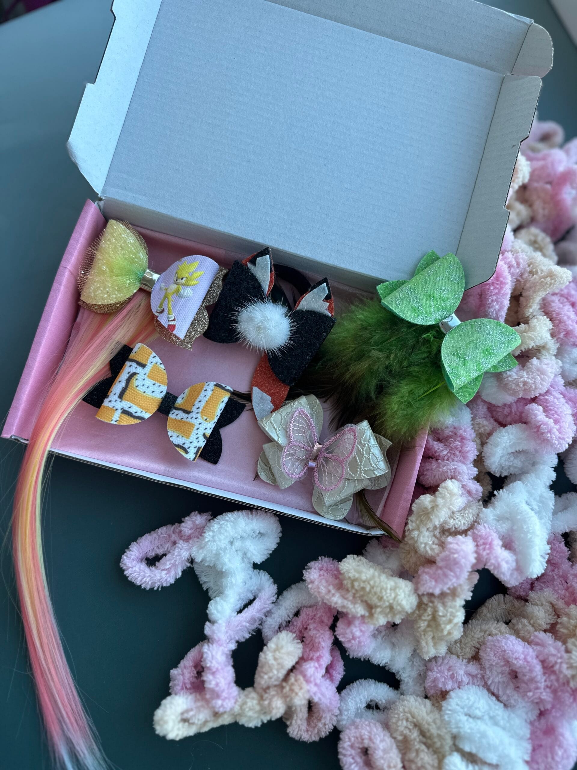 plaukų segtukų rinkinukas ruduo