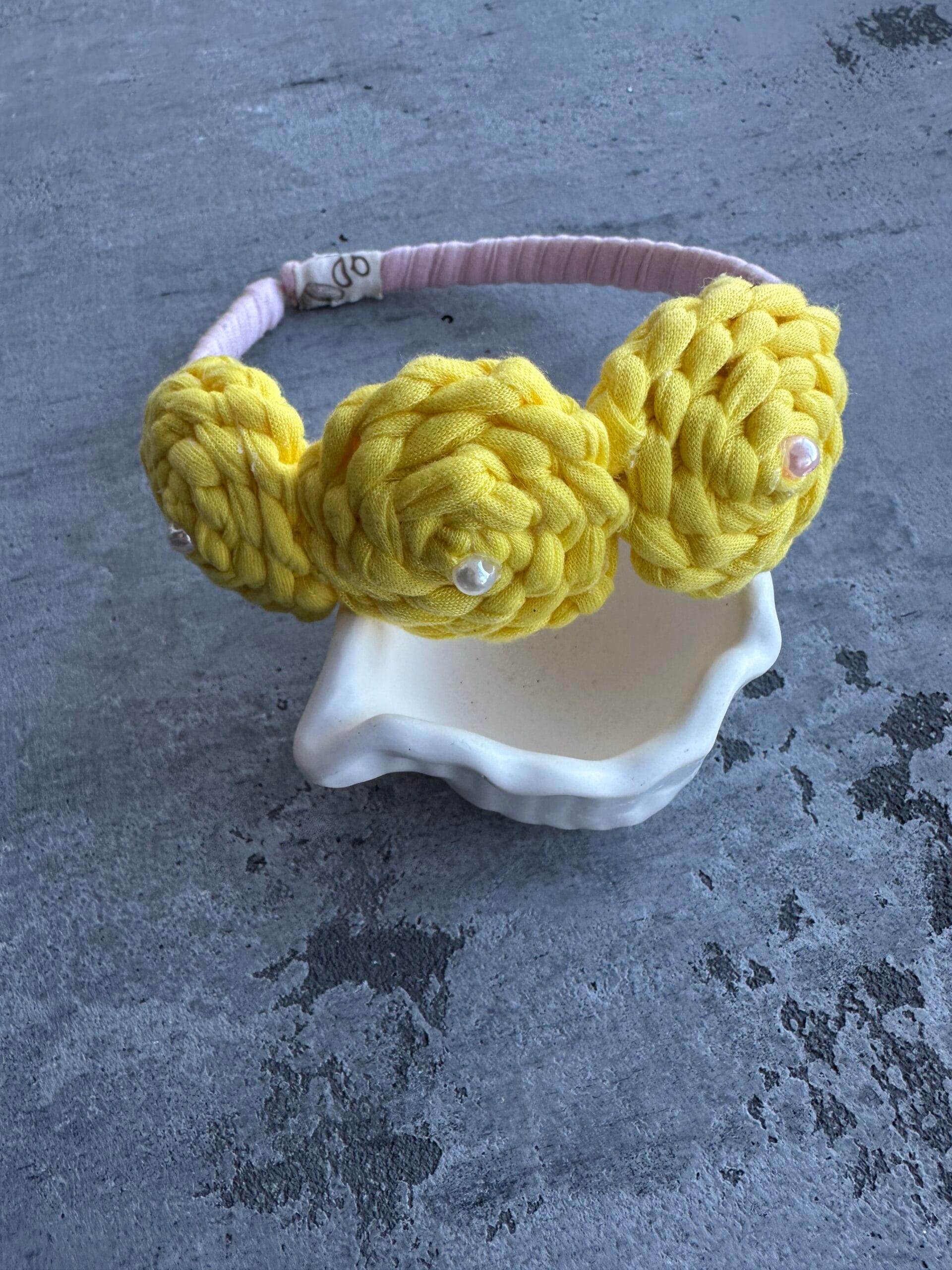 Lankelis plaukams su gėlėmis - Image 4