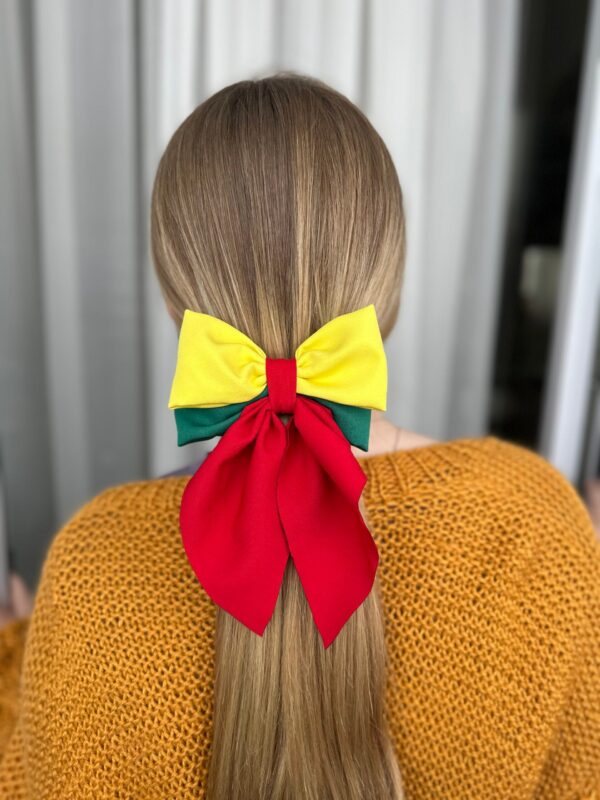 Plaukų kaspinas segtukas trispalvė