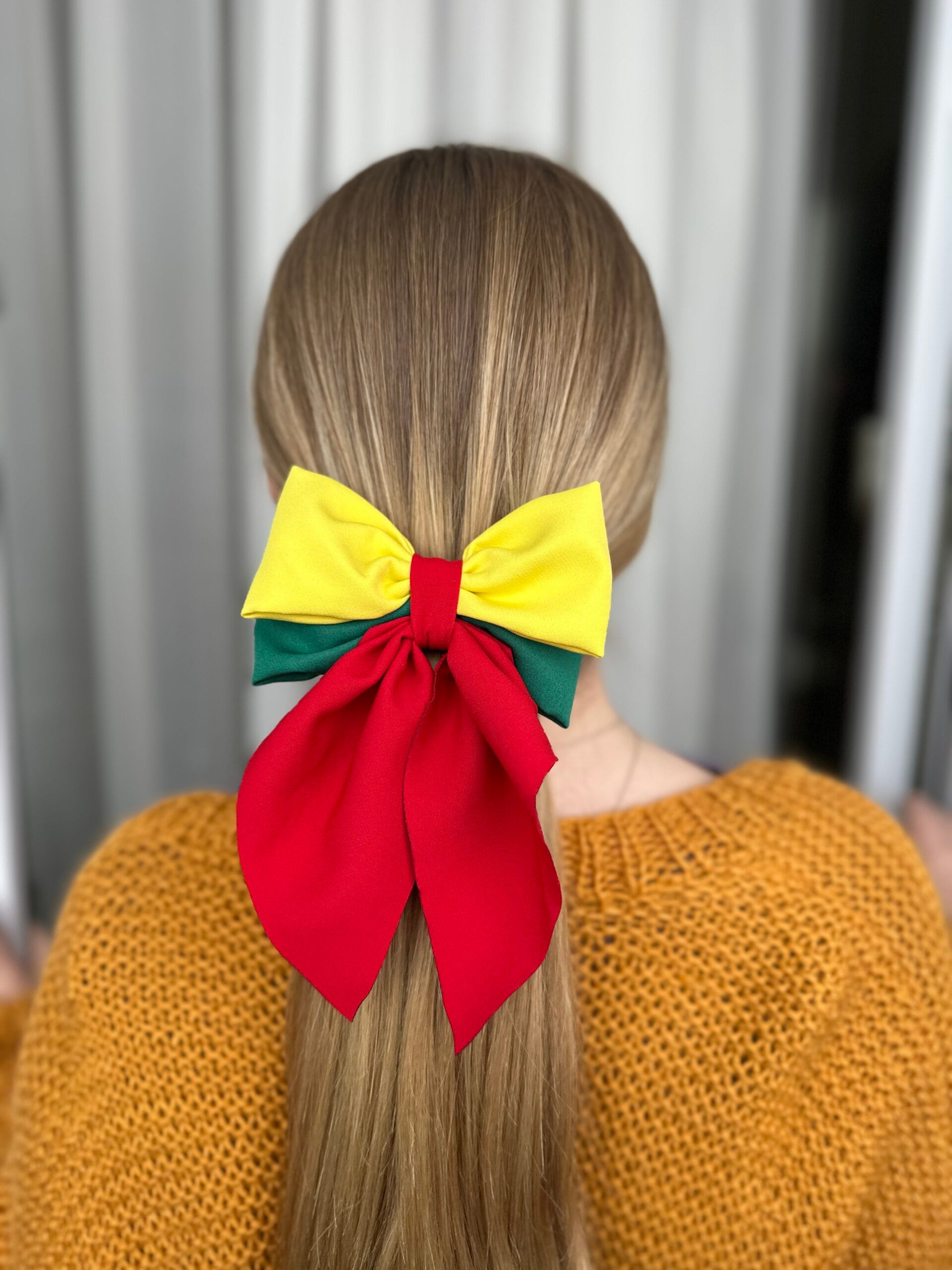 Plaukų kaspinas segtukas trispalvė