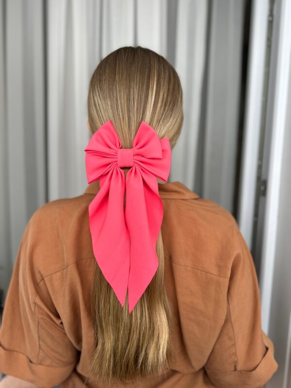 Plaukų kaspinas segtukas koralas