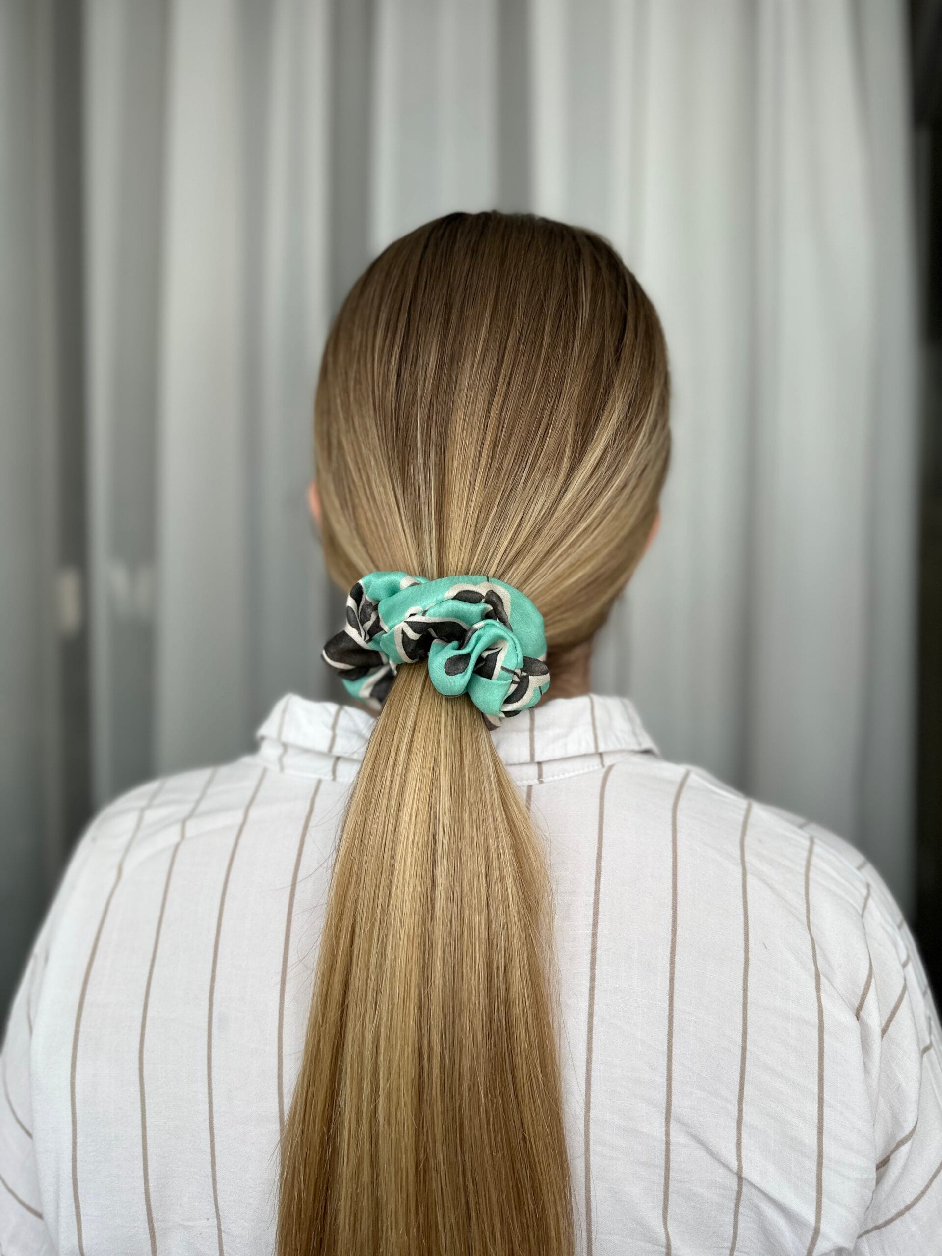 Šilkinė plaukų gumytė dangus - Image 6