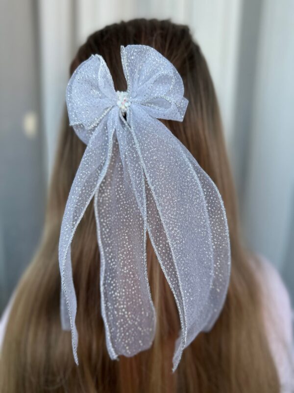 Plaukų kaspinas segtukas šventei sidarbas