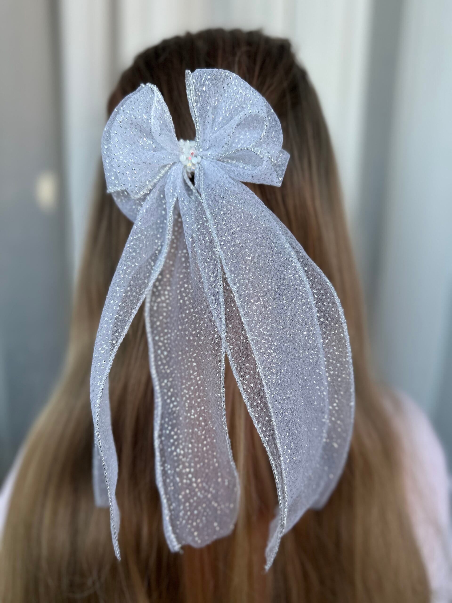 Plaukų kaspinas segtukas šventei sidarbas