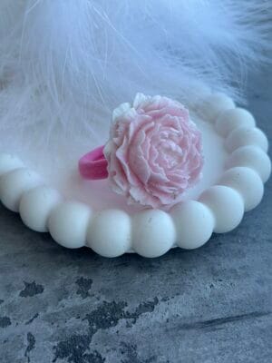 miela pastelinių spalvų gumytė plaukams