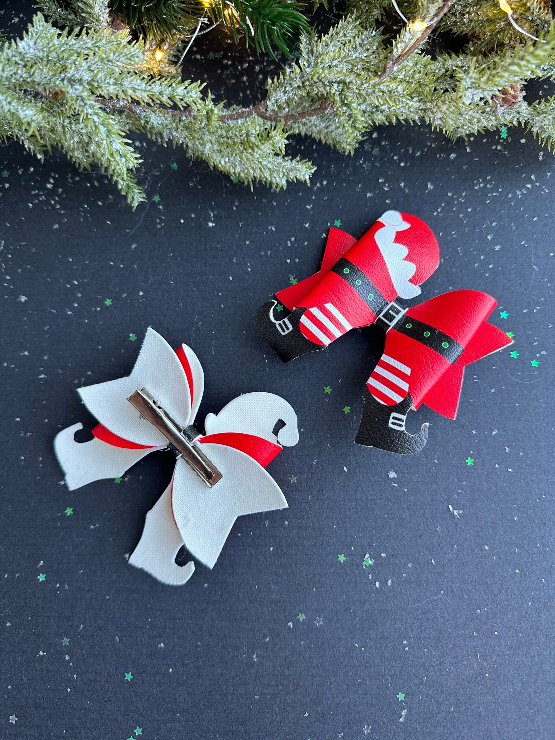 plaukų segtukai kalėdų senelis