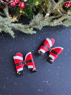 Plaukų segtukai kalėdų senelis