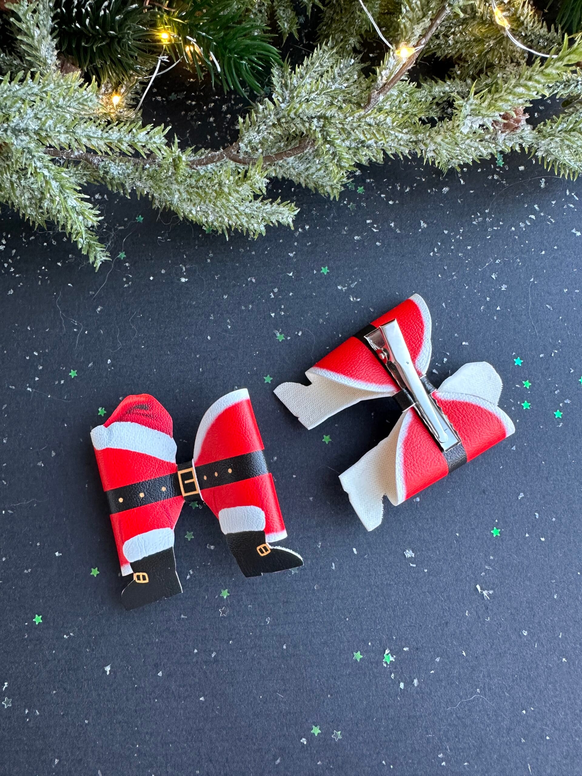 Plaukų segtukai kalėdų senelis