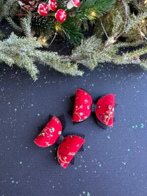 Plaukų segtukai raudoni