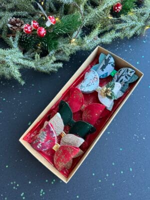 Plaukų segtukų rinkinys kalėdos