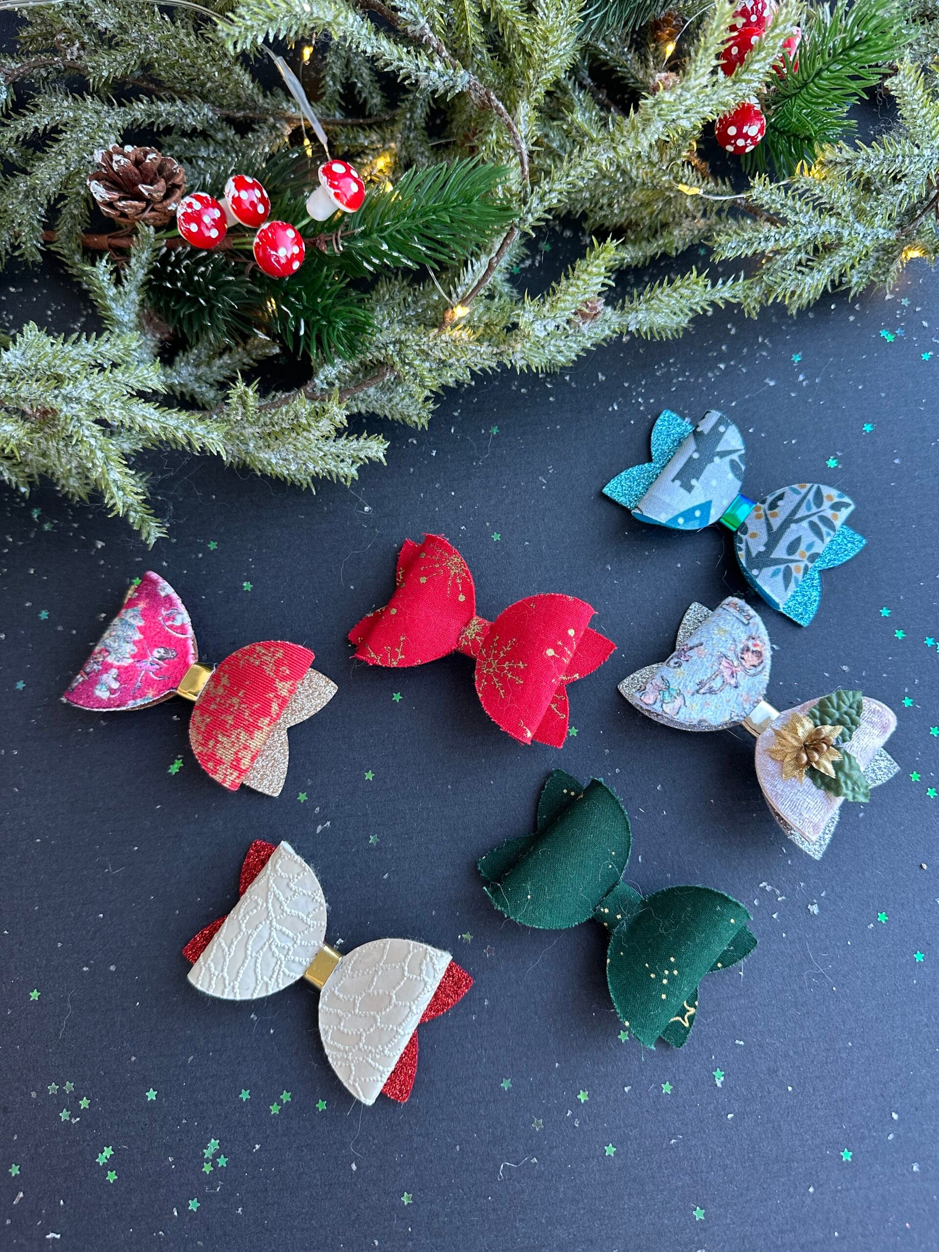 Plaukų segtukų rinkinys kalėdos