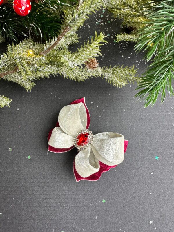 Plaukų segtukas raudonas drugelis