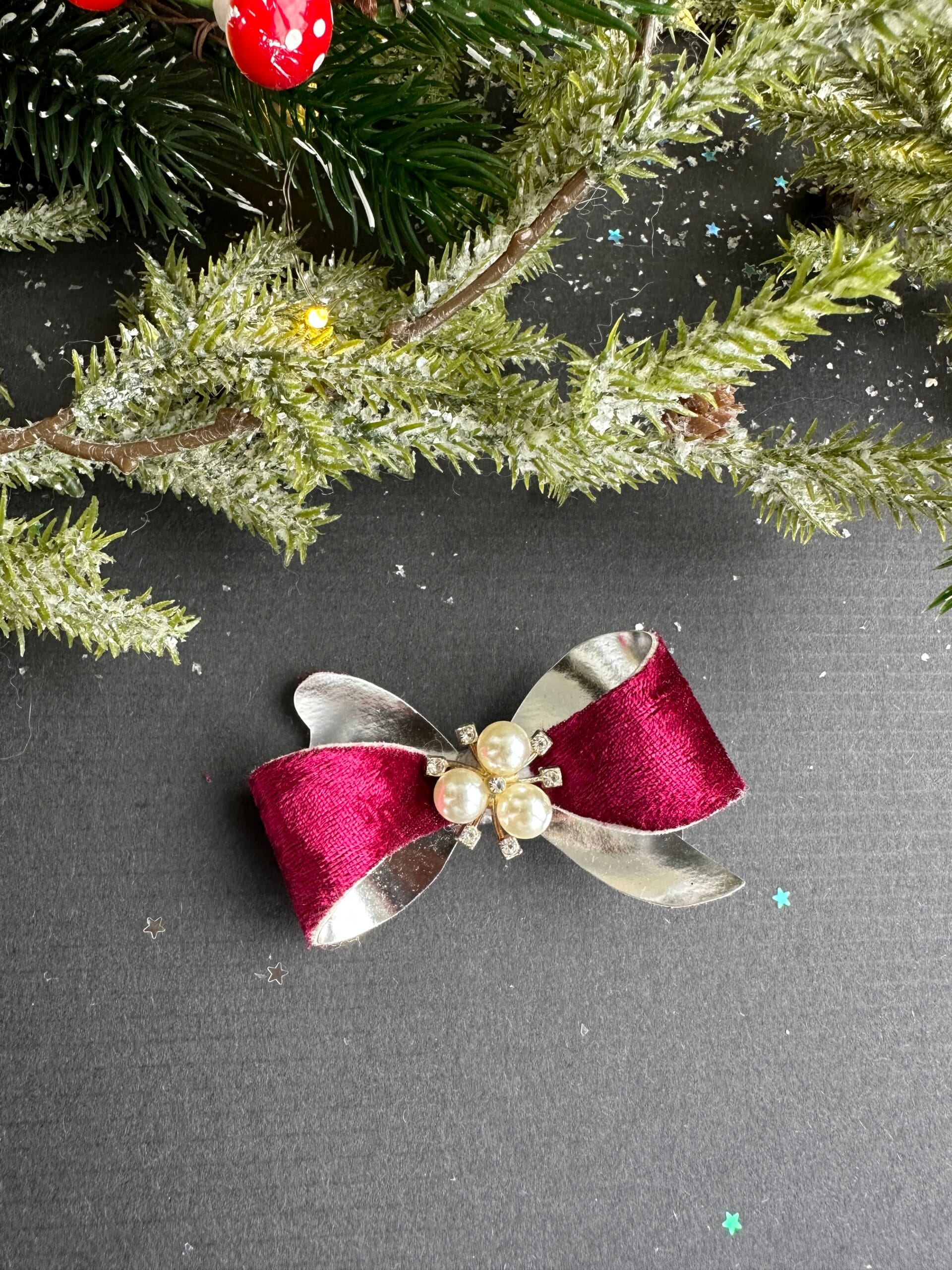 Plaukų segtukas raudonas