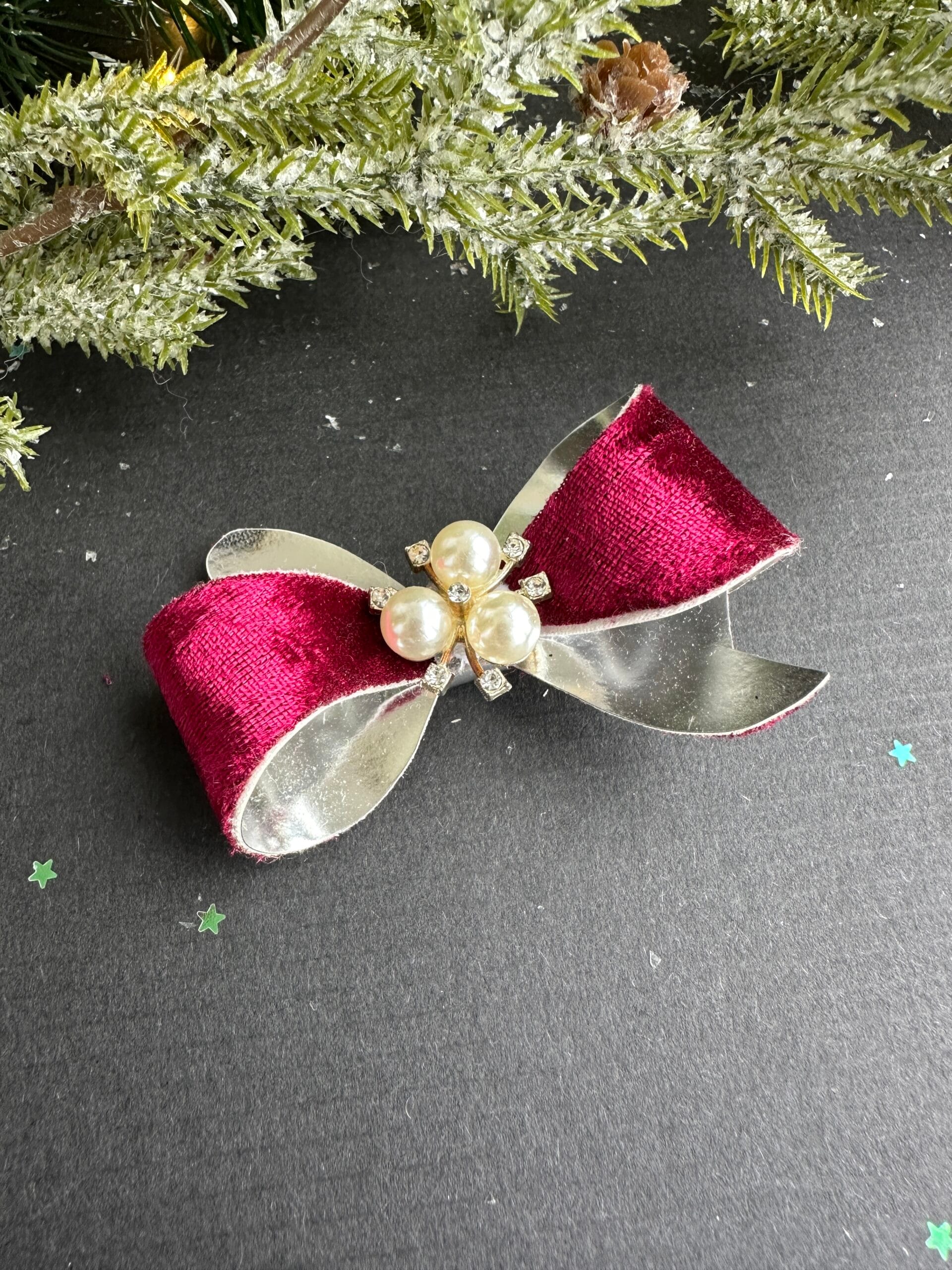 Plaukų segtukas raudonas