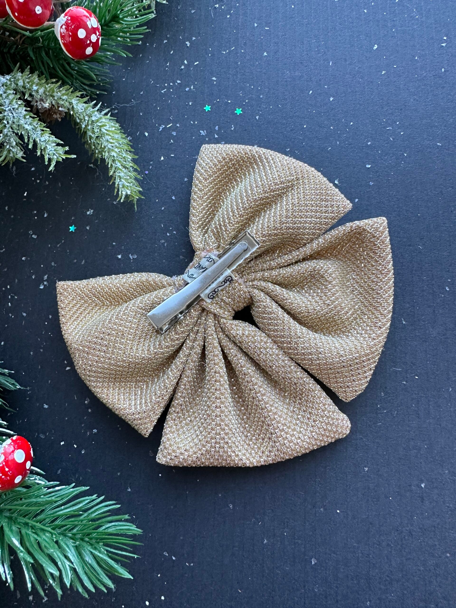 plaukų kaspinas auksas