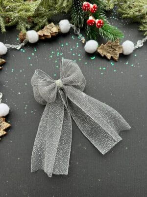 Plaukų kaspinas segtukas pilkas segtukas