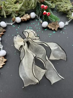 Plaukų kaspinas segtukas šventinis