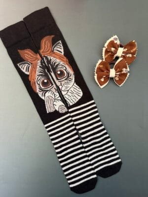 iglos kojinės ir kaspinai