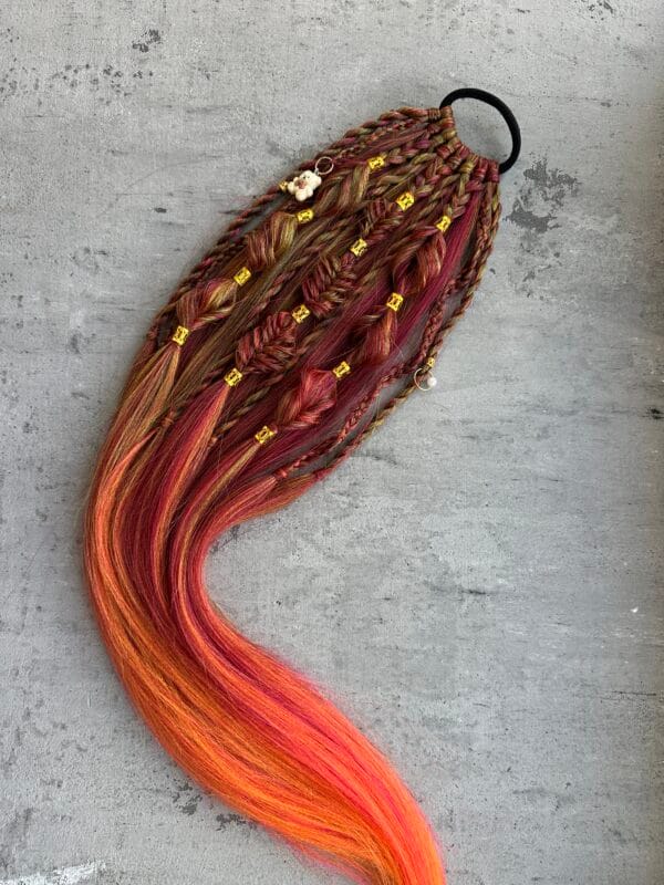 Pinta plaukų gumytė mergaitėms pinta