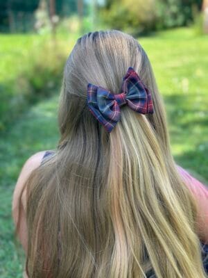 languotas plaukų segtukas kaspinas