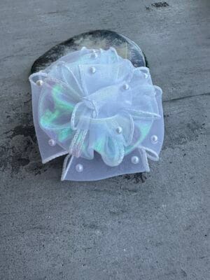 Plaukų gumytė kaspinas su perlais