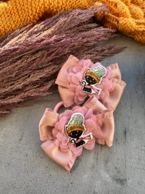 rankų darbo plaukų gumytės mergaitėms