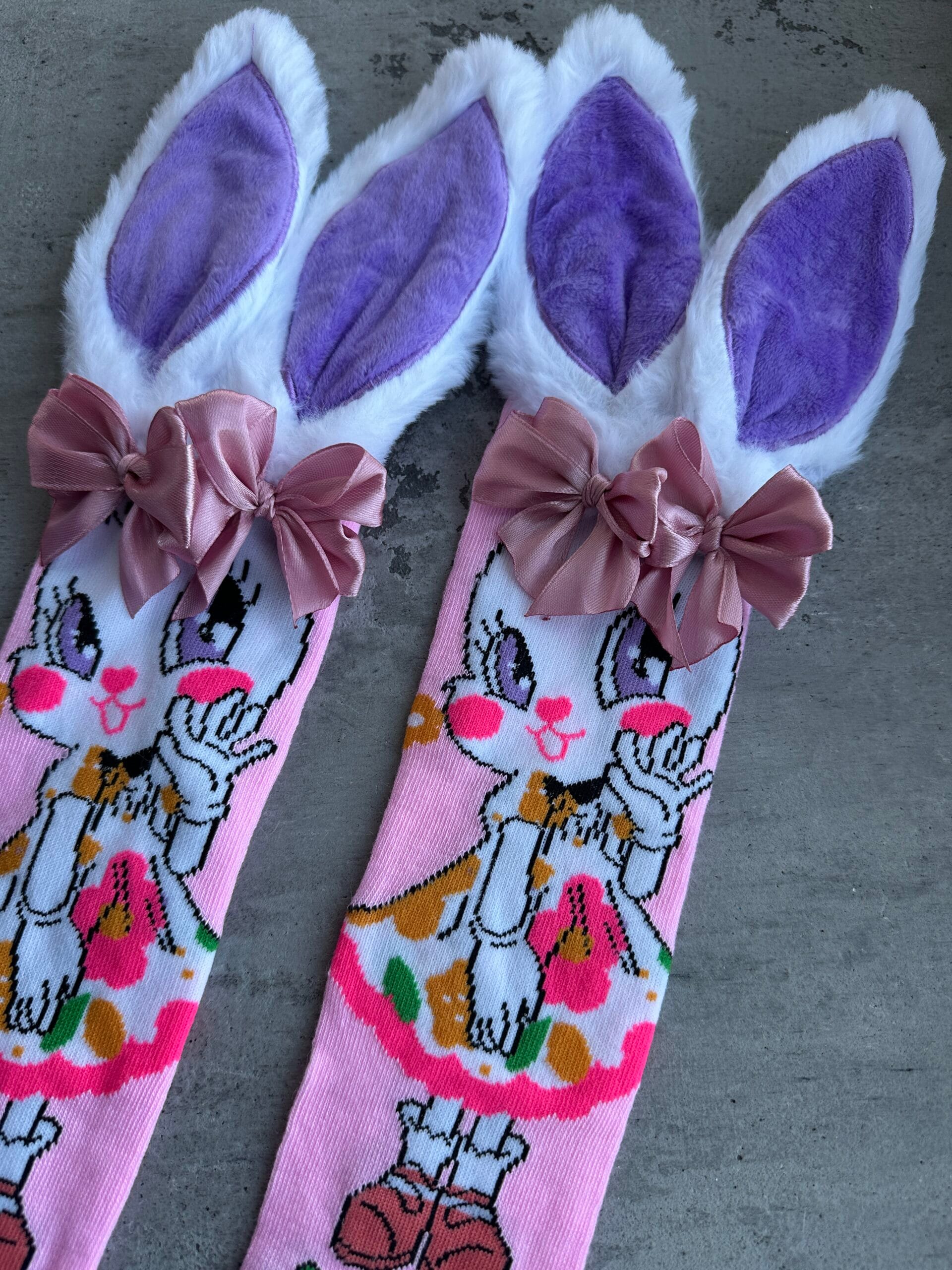 Vaikiškos kojinės su zuikio ausytėmis - Image 2