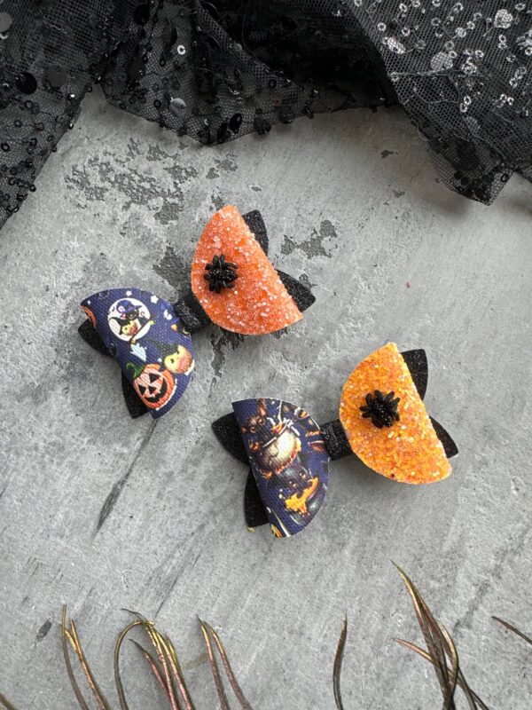 Plaukų segtukai raganiukė orange