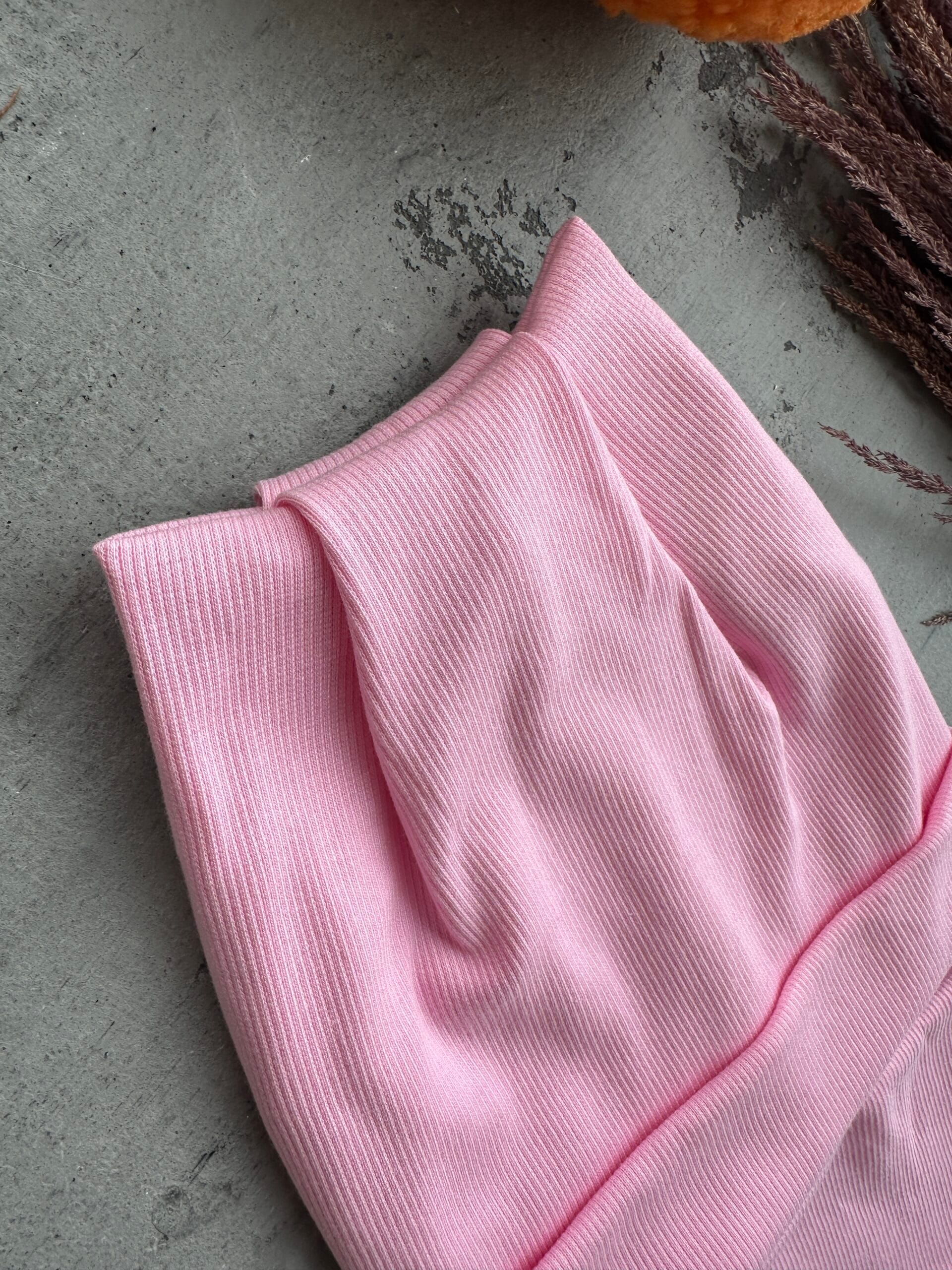 Kepurė ir mova rinkinys – rožinės spalvos vaikams - Image 2