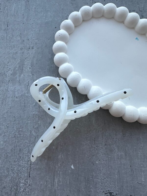 Plaukų žnyplės klasika white