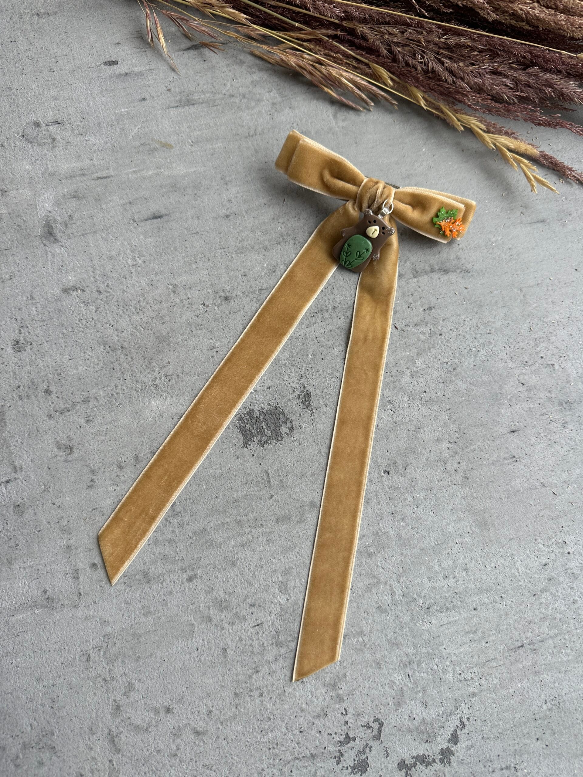 Plaukų kaspinas segtukas meška