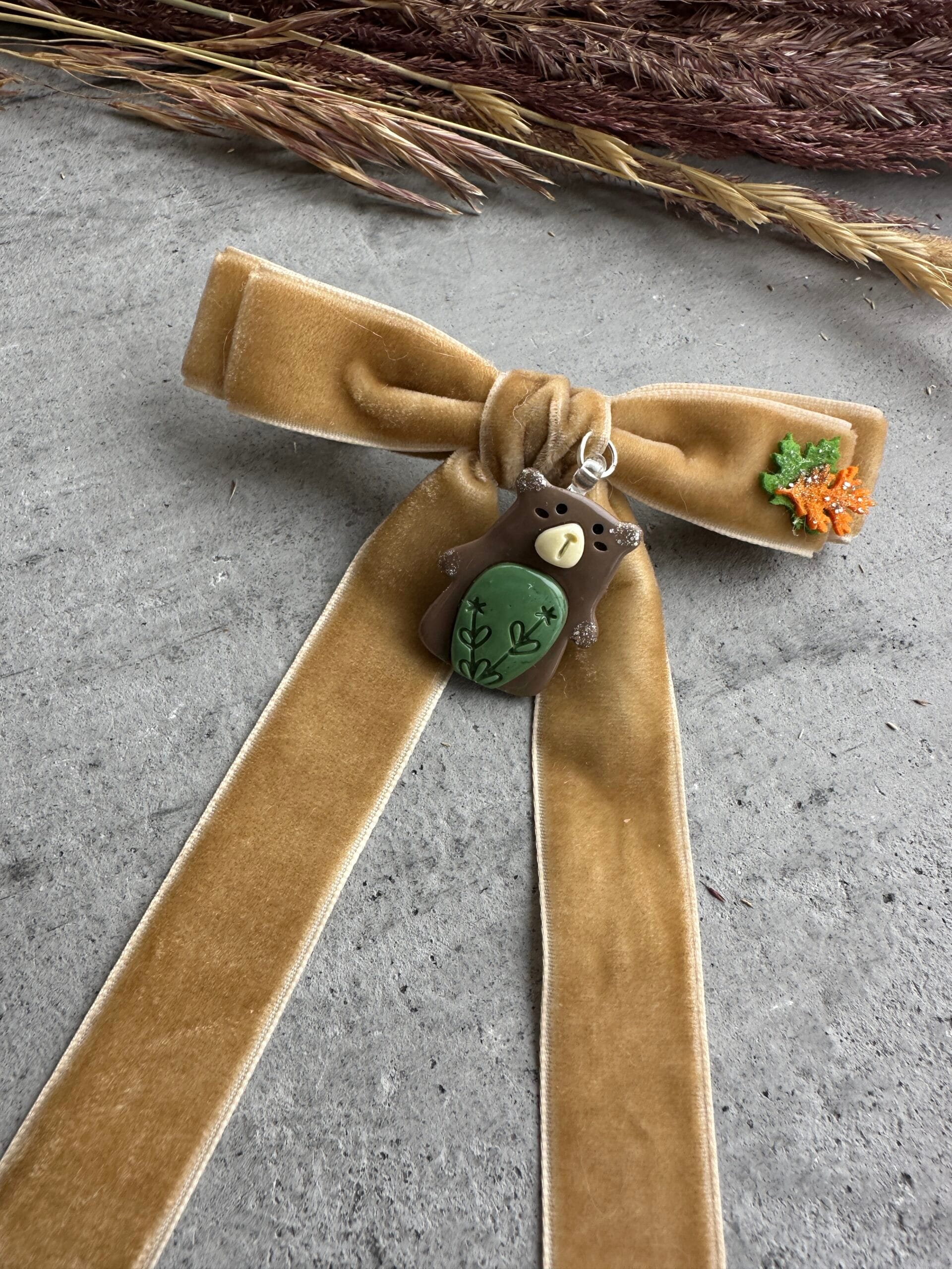 Plaukų kaspinas segtukas meška - Image 2