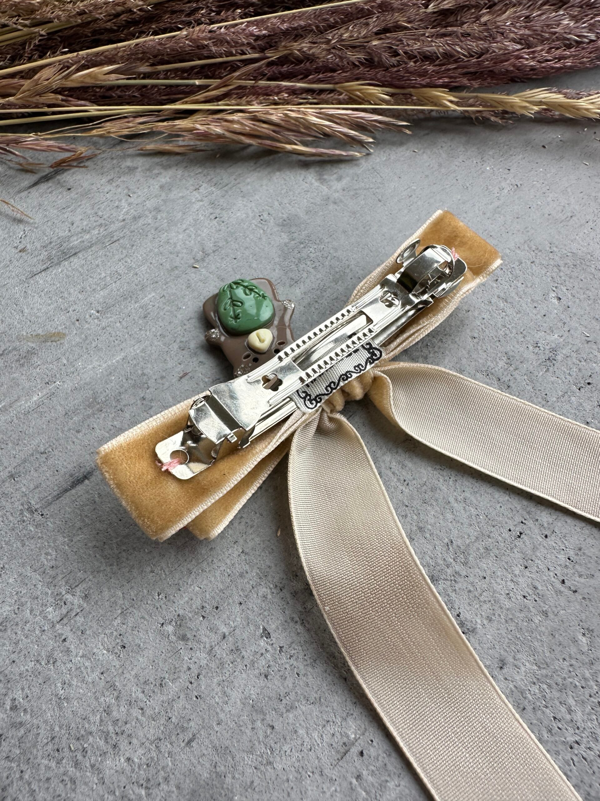 Plaukų kaspinas segtukas meška