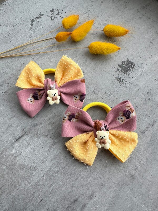 Plaukų gumytės mergaitėms meškiukai ružavi