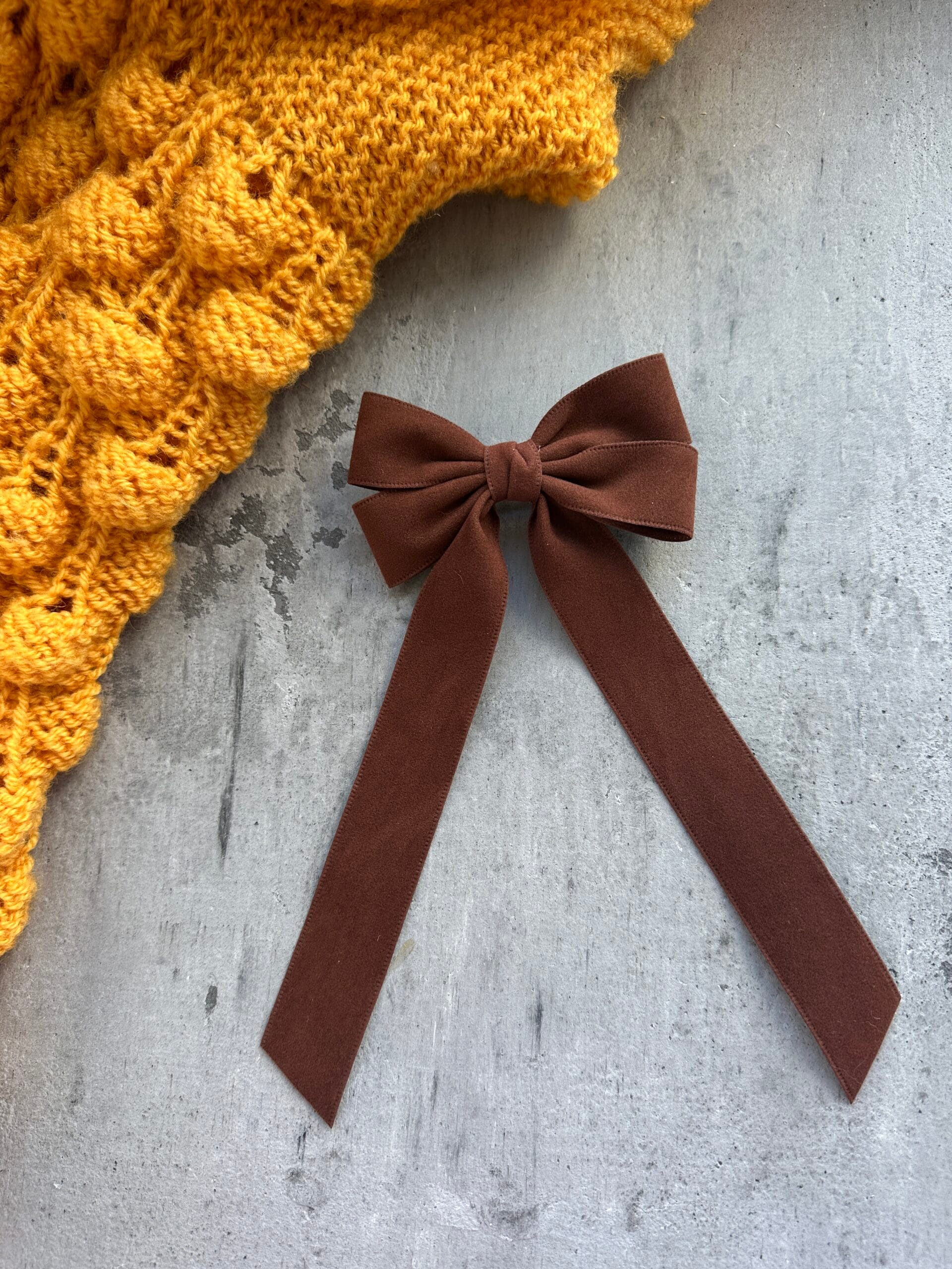 Plaukų kaspinas segtukas rudas - Image 2