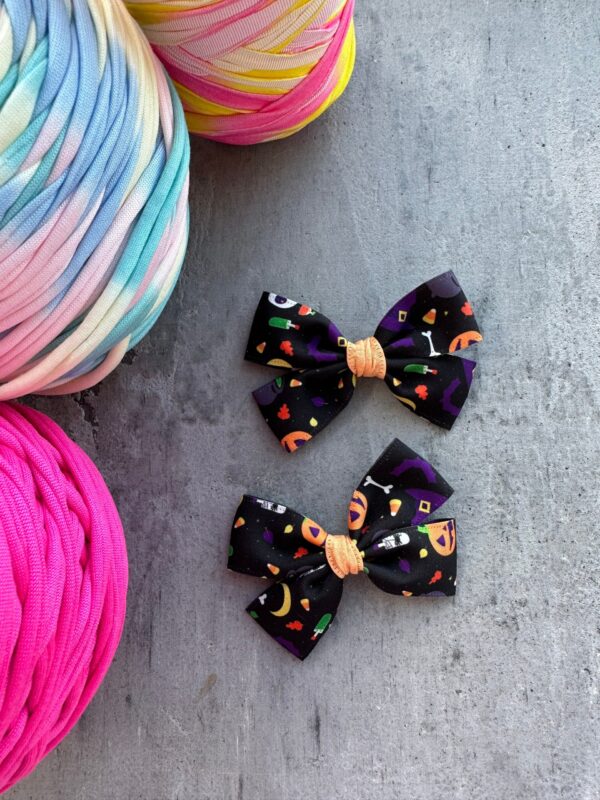 Plaukų segtukai kaspinukai halloween