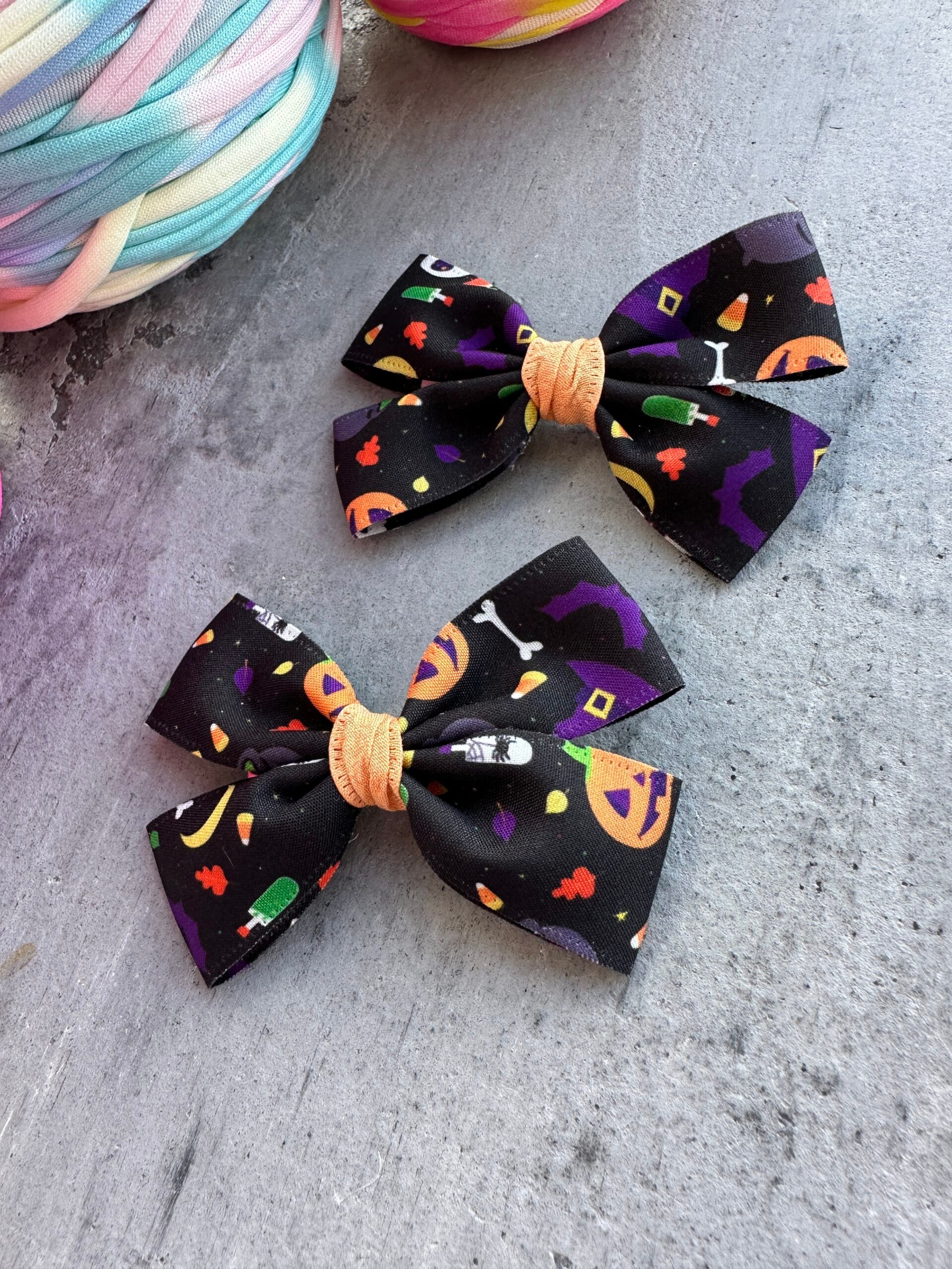 Plaukų segtukai kaspinukai halloween - Image 2